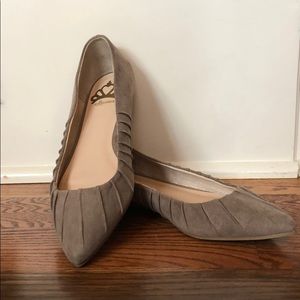 Fergalicious tan suede flats size 8.5